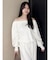 【吉田朱里】タックスリーブオフショルスウェット ※BLACK WEB限定カラー