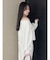 【吉田朱里】タックスリーブオフショルスウェット ※BLACK WEB限定カラー