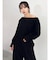【吉田朱里】タックスリーブオフショルスウェット ※BLACK WEB限定カラー