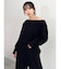 【吉田朱里】タックスリーブオフショルスウェット ※BLACK WEB限定カラー
