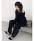 【吉田朱里】タックスリーブオフショルスウェット ※BLACK WEB限定カラー
