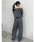 【吉田朱里】タックスリーブオフショルスウェット ※BLACK WEB限定カラー