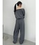 【吉田朱里】タックスリーブオフショルスウェット ※BLACK WEB限定カラー