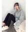 【吉田朱里】ストーンアートハーフジップフーディ