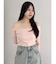 【吉田朱里】温感・セラミド加工カップインオフショルインナー