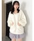 【吉田朱里】リラックスニットフーディ