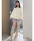 【吉田朱里】リラックスニットフーディ