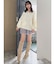 【吉田朱里】リラックスニットフーディ