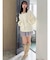 【吉田朱里】リラックスニットフーディ