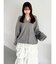 【吉田朱里】リラックスニットフーディ