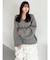 【吉田朱里】リラックスニットフーディ