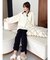 【吉田朱里】リラックスニットフーディ
