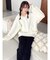 【吉田朱里】リラックスニットフーディ