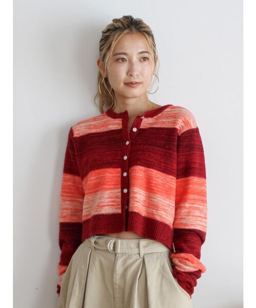 グラデーションニットカーディガン｜マークスタイラーアウトレットの