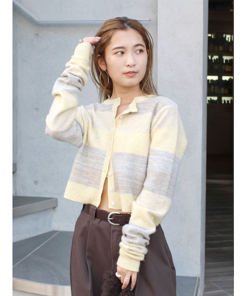 グラデーションニットカーディガン｜マークスタイラーアウトレットの