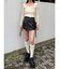 カーゴラップフェイクレザーショートパンツ