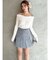 ツイードプリーツミニスカート【セットアップ着用可能】