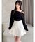 ツイードプリーツミニスカート【セットアップ着用可能】