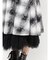チュールリバーシブルチェックフレアスカート