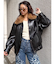 2WAYカラーフェイクレザーブルゾン
