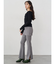 スカートレイヤードニットフレアパンツ