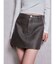 GGラインFake Leatherスカートライクショートパンツ