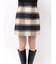 シャギーチェックミニスカート