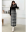チェックツィードタイトスカート