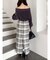 チェックツィードタイトスカート