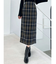 チェックツィードタイトスカート