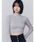 ハイネッククロップニット