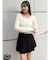 ダブルプリーツミニスカート【セット販売対象】
