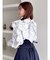 ヘアリーフラワーシフォンブラウス