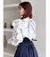 ヘアリーフラワーシフォンブラウス