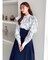 ヘアリーフラワーシフォンブラウス