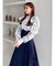 ヘアリーフラワーシフォンブラウス