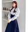 ヘアリーフラワーシフォンブラウス
