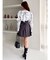ヘアリーフラワーシフォンブラウス