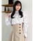 ヘアリーフラワーシフォンブラウス