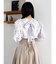 ヘアリーフラワーシフォンブラウス