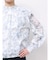 ヘアリーフラワーシフォンブラウス