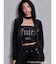 GYDA×Juicy Couture GG JC Emboss Big Bling Velour Hoodie