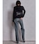 GYDA×Juicy Couture GG JC Emboss Big Bling Velour Hoodie
