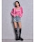 GYDA×Juicy Couture GG JC Emboss Big Bling Velour Hoodie