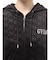 GYDA×Juicy Couture GG JC Emboss Big Bling Velour Hoodie