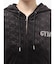 GYDA×Juicy Couture GG JC Emboss Big Bling Velour Hoodie