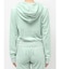 GYDA×Juicy Couture GG JC Emboss Big Bling Velour Hoodie