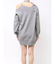 アシメショルダーミニワンピース