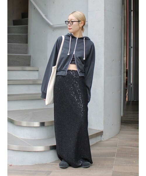 スパンコールラップスカート｜マークスタイラーアウトレットの