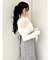 シアーラッフルカットトップス